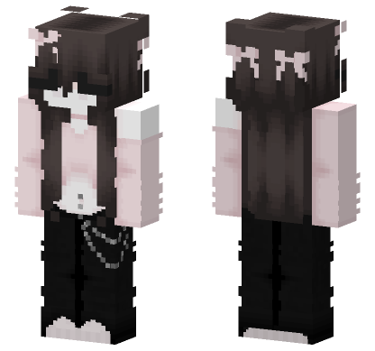 Cotton Candy Outfit Minecraft Bedrock skin