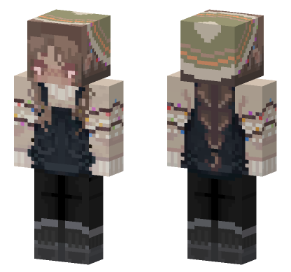 Cozy Christmas Outfit Minecraft Bedrock skin