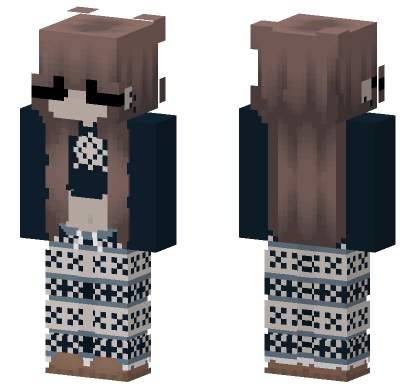 Cozy Winter Sweater Girl Minecraft Bedrock skin
