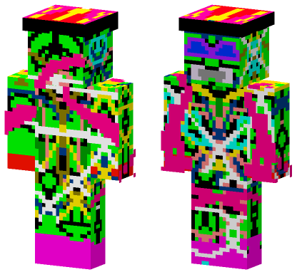Cracked Man Minecraft Bedrock skin