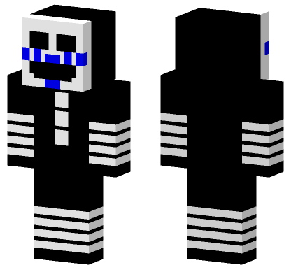 Craft FNAF 2 Puppet Azul Minecraft Bedrock skin