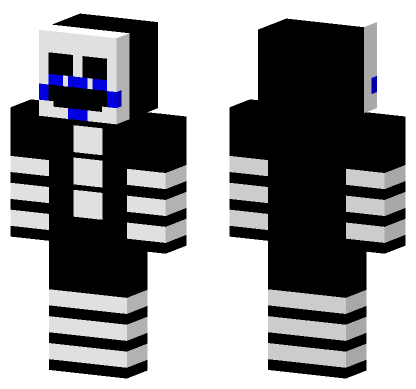 Craft FNAF 2 Puppet Azul Minecraft Bedrock skin