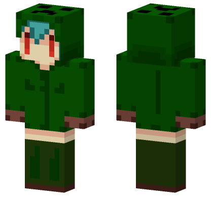 Creeper Powered Minecraft Bedrock skin