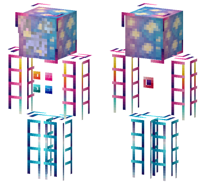 Creeper Prism Minecraft Bedrock skin
