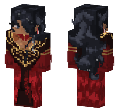 Crimson Queen Minecraft Bedrock skin