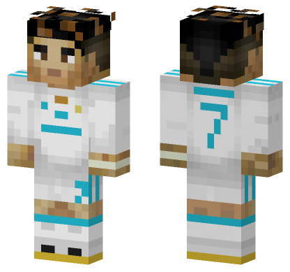Cristiano Ronaldo Real Madrid Minecraft Bedrock skin