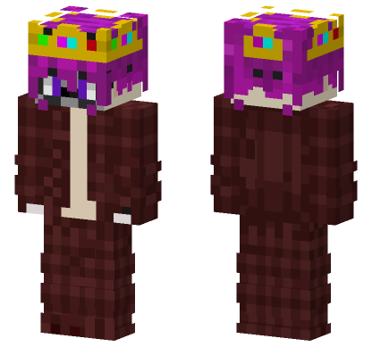 Crown Full Red Rgirl Minecraft Bedrock skin