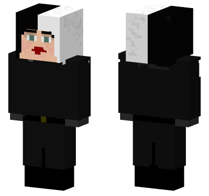 Cruella 2021 Emma Stone Biker Minecraft Bedrock skin