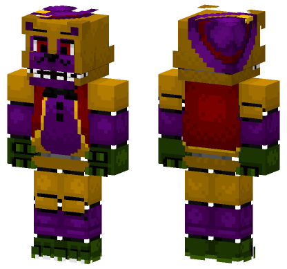 Cryon The Bear FNAF OC Minecraft Bedrock skin