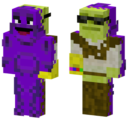 Cursed Shrek Skin Minecraft Bedrock skin