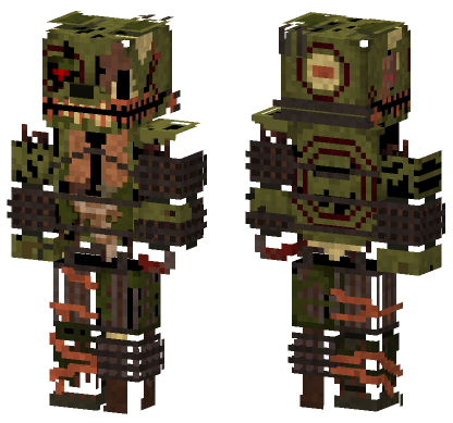 Cursed Springtrap Minecraft Bedrock skin