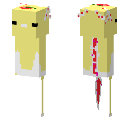 Custom Axolotls Banana Split Minecraft Bedrock skin