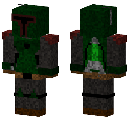 Custom Mandalorian Final Fixing Minecraft Bedrock skin