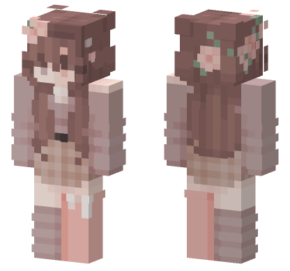 Cute Aesthetic Girl Minecraft Bedrock skin