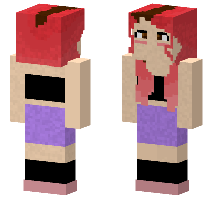 Cute Alt Girl Minecraft Bedrock skin