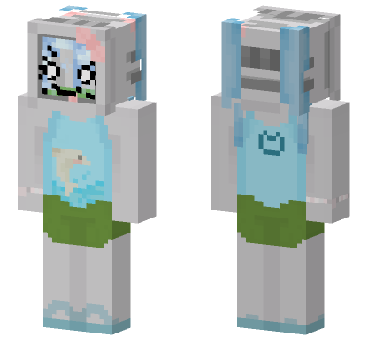 Cute Cat Girl Minecraft Bedrock skin