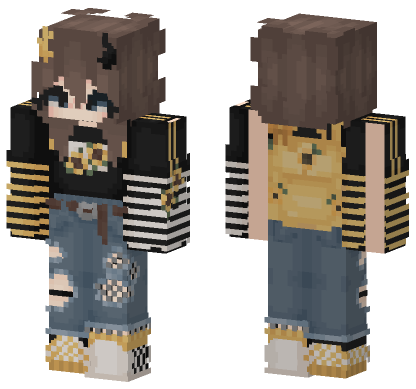 Cute Dog Girl Outfit Minecraft Bedrock skin