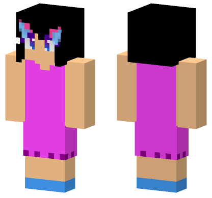 Cute Girl HD Skin Minecraft Bedrock skin