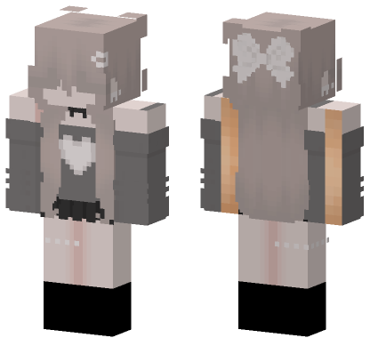 Cute Heart Skin Minecraft Bedrock skin