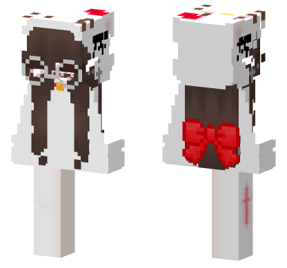 Cute Maid Outfit Minecraft Bedrock skin