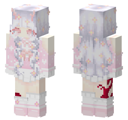 Cute Pink Pastel Girl Minecraft Bedrock skin