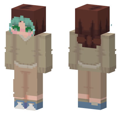 Cute Sweater Outfit Minecraft Bedrock skin