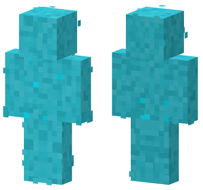 Cyan Ghost Skin Minecraft Bedrock skin