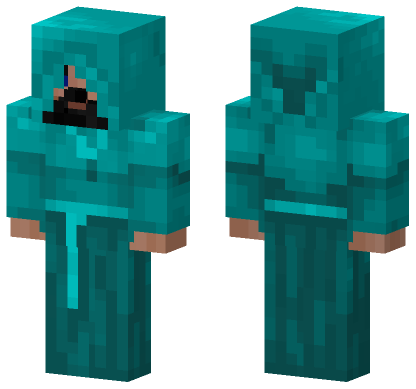 Cyan Robe Minecraft Bedrock skin