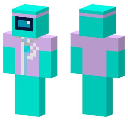 Cyan Skin Minecraft Bedrock skin