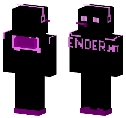 Cyber Enderman Minecraft Bedrock skin