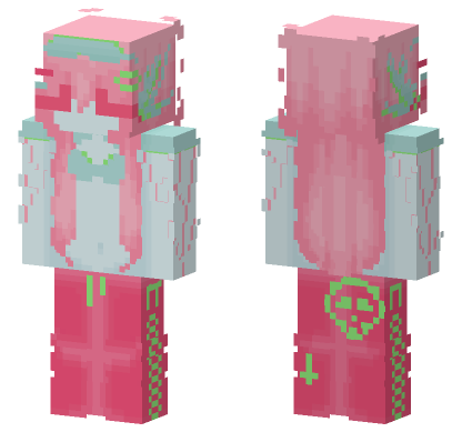 Cyberpunk Inspired Thing Minecraft Bedrock skin
