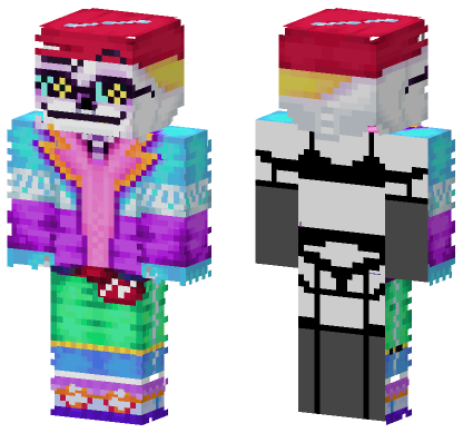 Cyberpunk Skeleton Skin Minecraft Bedrock skin