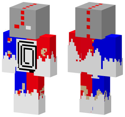 Cyborg Emm1224 Herobrine Minecraft Bedrock skin