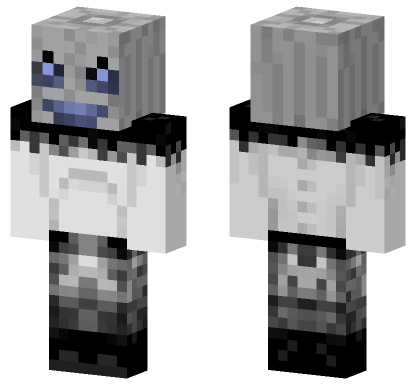 Cyborg Pumpkinhead Minecraft Bedrock skin