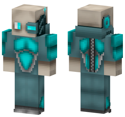 Cyborg Terraria Skin Minecraft Bedrock skin