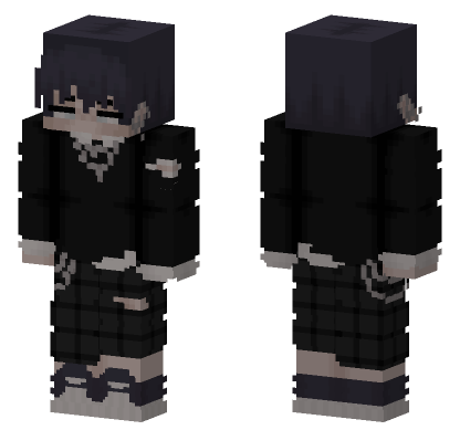 Dark Academia Boy Minecraft Bedrock skin