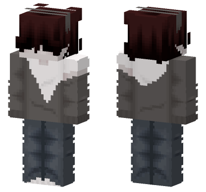 Dark Academia Eboy Minecraft Bedrock skin