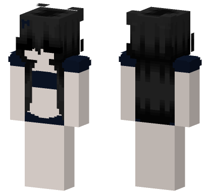 Dark Academia Girl Minecraft Bedrock skin