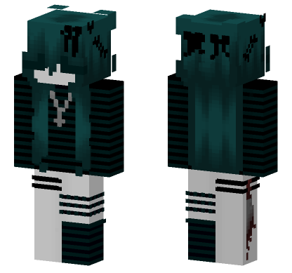 Dark Academia Student Minecraft Bedrock skin