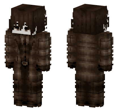 Dark Black Coat Old Minecraft Bedrock skin