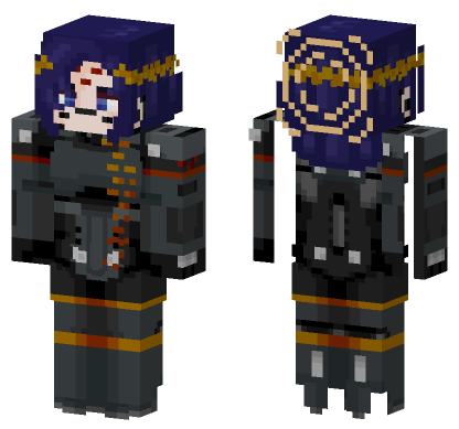 Dark Blue Uniform Minecraft Bedrock skin