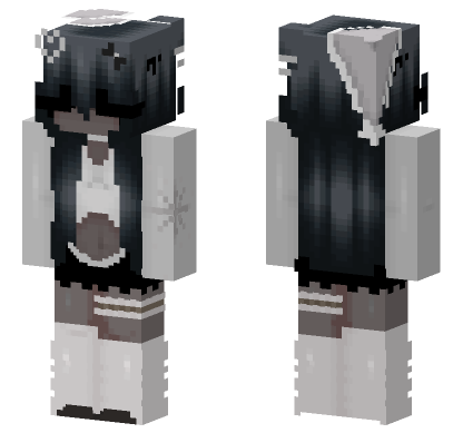 Dark Bluehaired Minecraft Bedrock skin