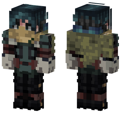 Dark Deku Minecraft Bedrock skin
