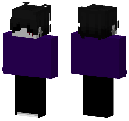 Dark Emo Boy Minecraft Bedrock skin