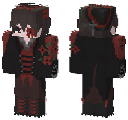 Dark Gothic Priest Minecraft Bedrock skin