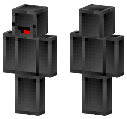 Dark Gray Derp Minecraft Bedrock skin