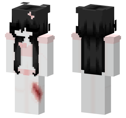 Dark Haired Anime Girl Minecraft Bedrock skin