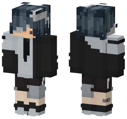 Dark Haired School Boy Minecraft Bedrock skin