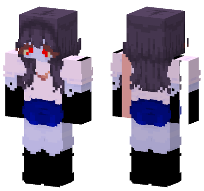 Dark Haired School Girl Minecraft Bedrock skin