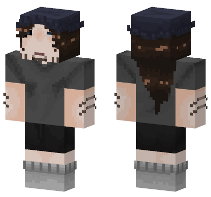 Dark Hoodie Character Minecraft Bedrock skin